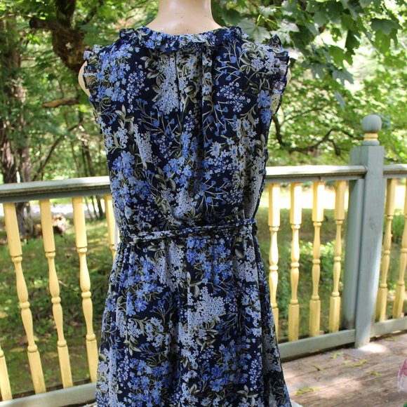 NWT Emma & Michelle Floral BoHo Dress Size L Easter Springtime Outfit - Picture 6 of 12